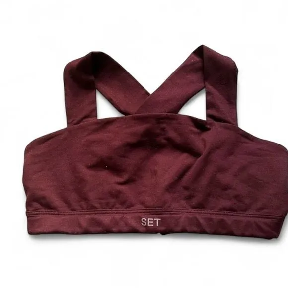 ✨SET Active Luxform® Band Bra in Sangria Size Small - Image 3