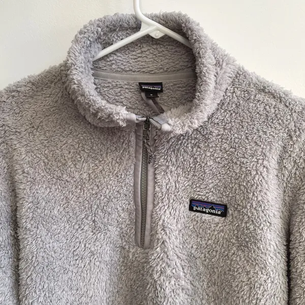 Patagonia‎ Gray Fleece Quarter Zip Pullover Sweatshirt Women's Size M - Image 3