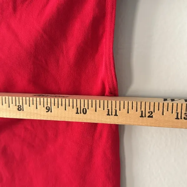 Free People Intimately Free Sleeveless Basic Cropped Red Tee - Image 3