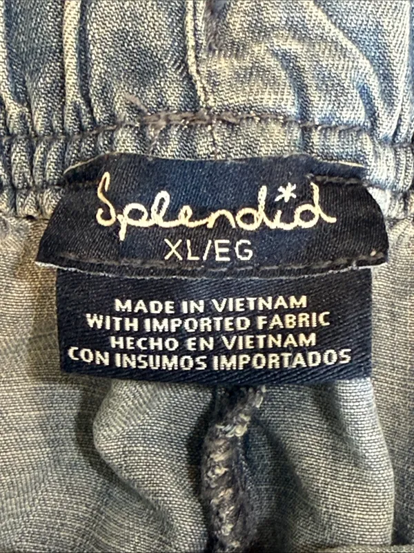 SPLENDID Wide Leg Pant - Lightweight Blue Denim - Size XL - Angie Indigo Pants - Image 5