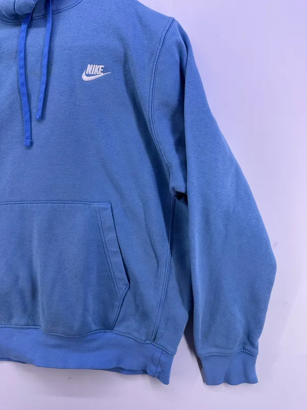 Vintage Nike Light Blue Hoodie Size Medium - Image 5