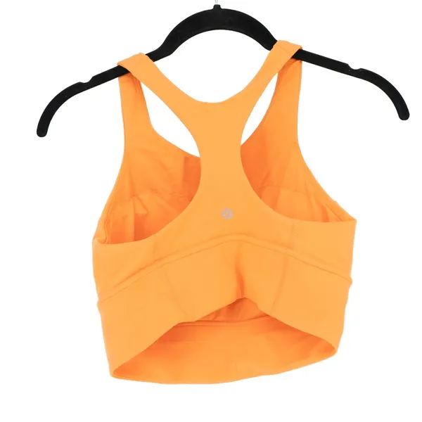 Lululemon Women's Wunder Train Longline Bra Fade Orange Frappe Sports Bra 8 - Image 3
