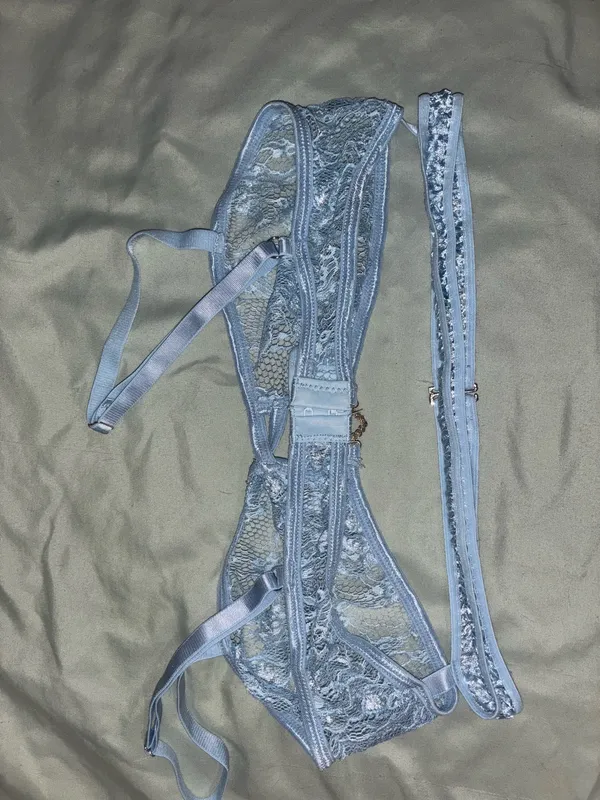 Lace bralette Blue Size M - Image 2
