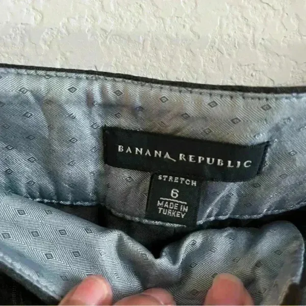Banana Republic Women’s Gray Wool Lined‎ Stretch Pinstripe Dress Trouser Pants 6 - Image 8