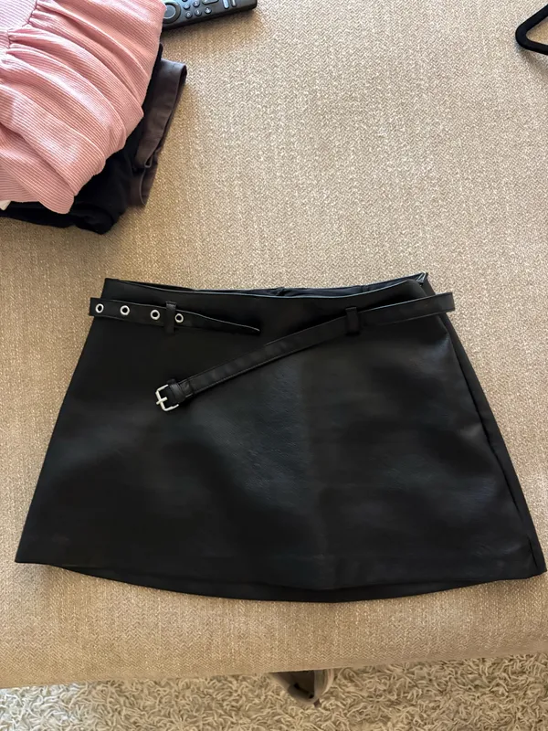 Garage Leather Skirt Mini - Image 2