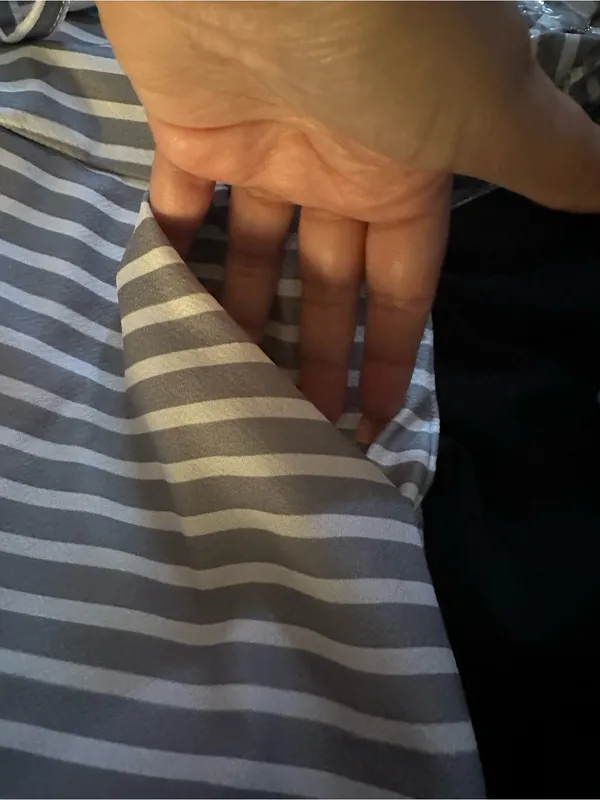 Woman’s Gray & White Striped Halter Jumpsuit - Image 6