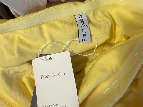 Sunshine Yellow Strapless Ruched Camisole Size M - Image 4