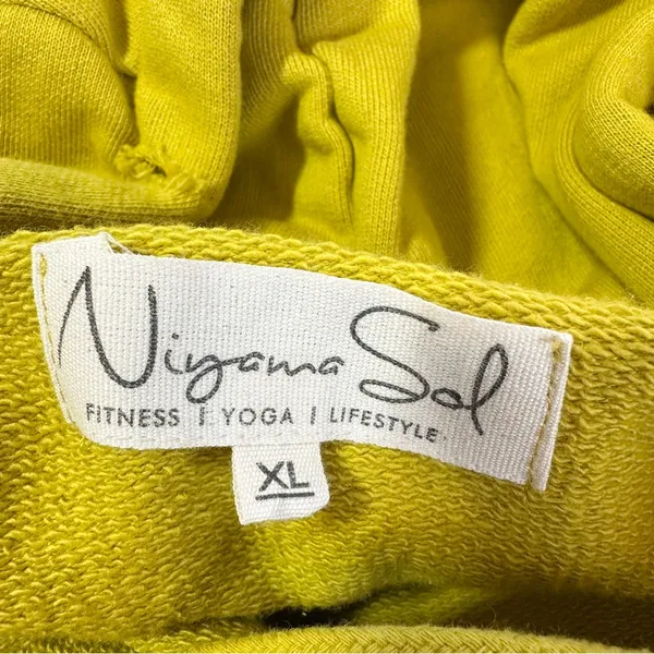 Niyama Sol Women’s Sleeveless Destroyed Hoodie Pullover in Chartreuse Yellow XL - Image 10