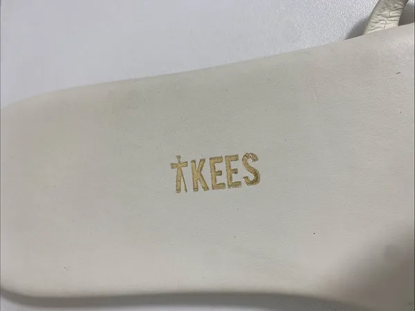 TKEES Cream Double-strap Minimal Slide Sandals Size 11 US - Image 2