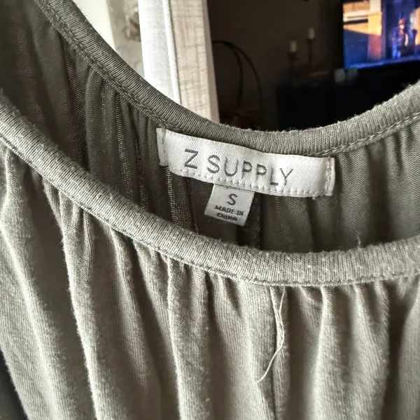 Z Supply Sage Green wide leg jumpsuit - Image 5