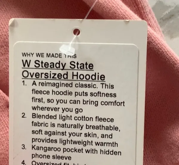 Lululemon NWT Women’s Steady State Tearose - Image 3