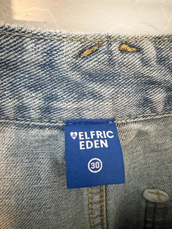 Aelfric Eden Cinched Bow Jeans Size 30 Baggy Wide Leg Streetwear Cyber Grunge - Image 7