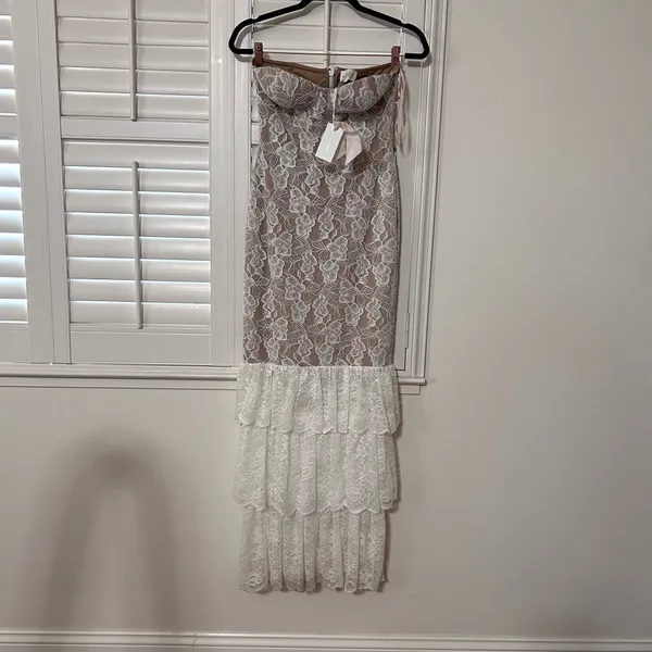 NWT JLUXLABEL White Lace Dress - Image 5