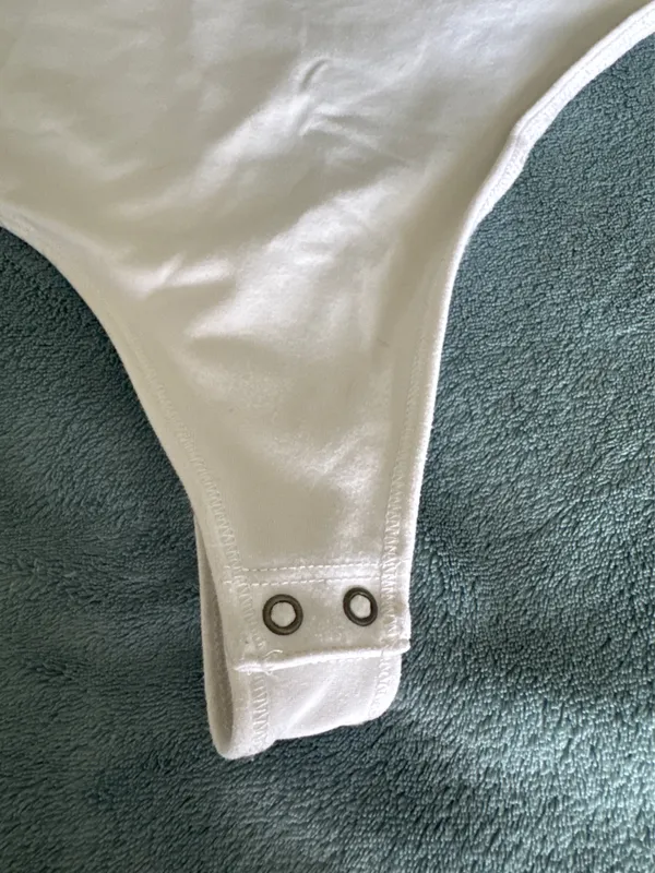Abercrombie Soft A&F Collection Bodysuit White - Image 2