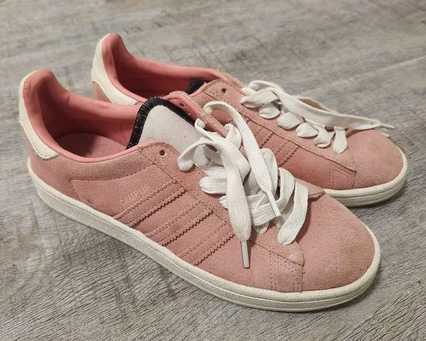 Adidas Pink Campus Sneakers Size 7 - Image 2