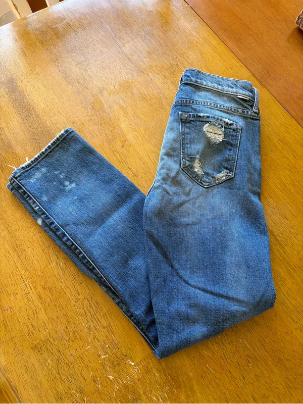 MOTHER The Vagabond Reckless Distressed Boyfriend Jeans Size 25 - Image 6