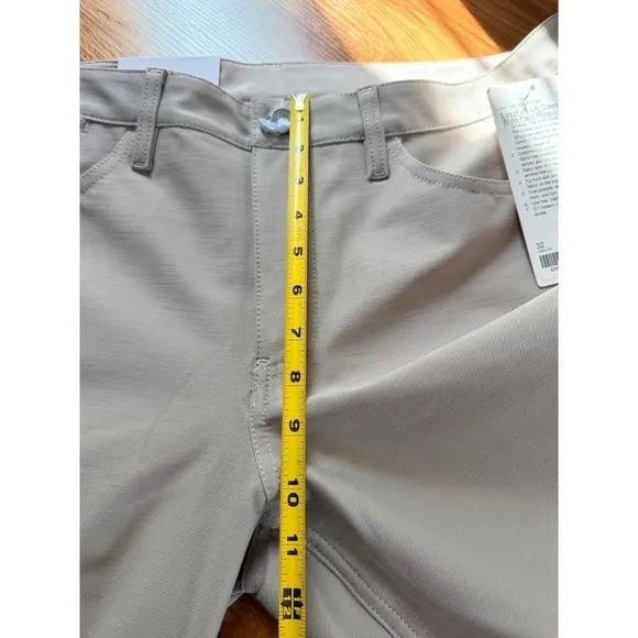 Lululemon EasyFive Low-Rise Classic Wide Pant Utilitech Twill Downtown Tan 32 - Image 8