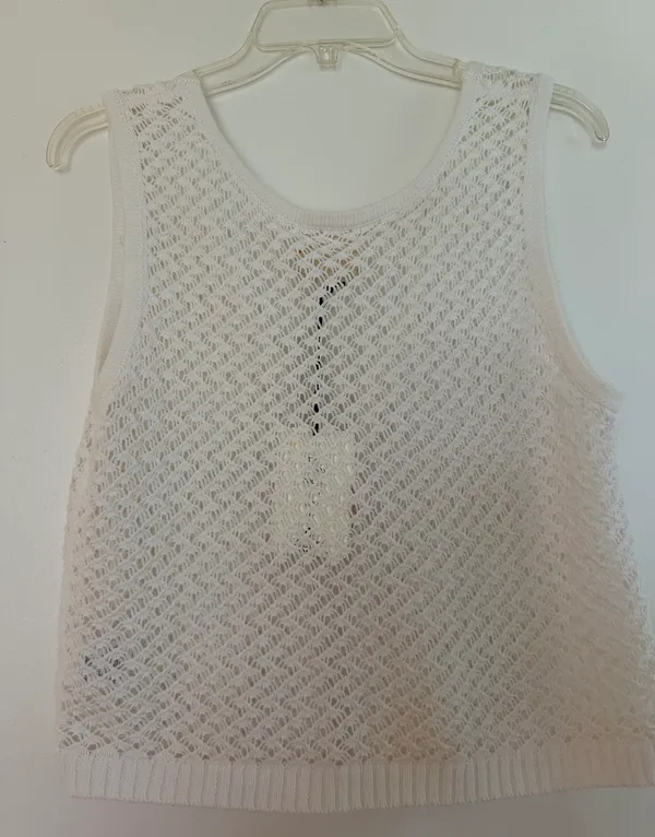 Hippie Rose Crochet Knit Crop Top - Image 2