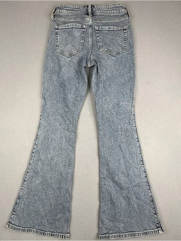 Hollister Womens 0R W25 High Rise Flare Jeans Light Wash 31” Inseam NWT - Image 3