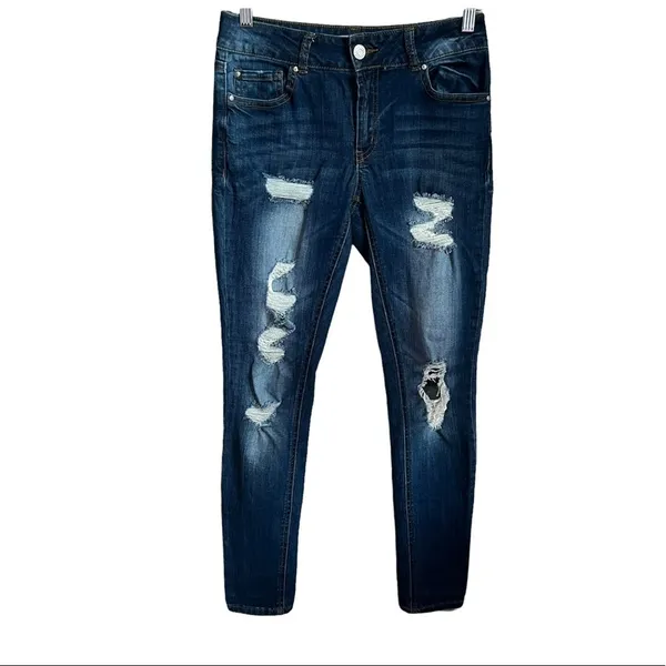 Refuge Distressed Skinny‎ Denim Jeans - Image 2