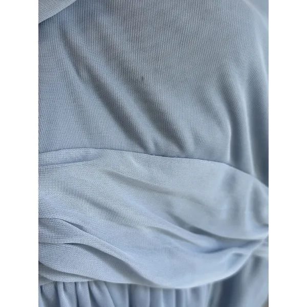 Birdy Grey Kiko halter Formal fairy bridesmaid dress Mesh dusty blue size medium - Image 4