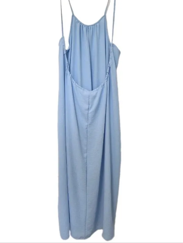 Womens Spaghetti Strap Maxi Dress Size Large Oversized Lightweight Beach NEW - Image 3