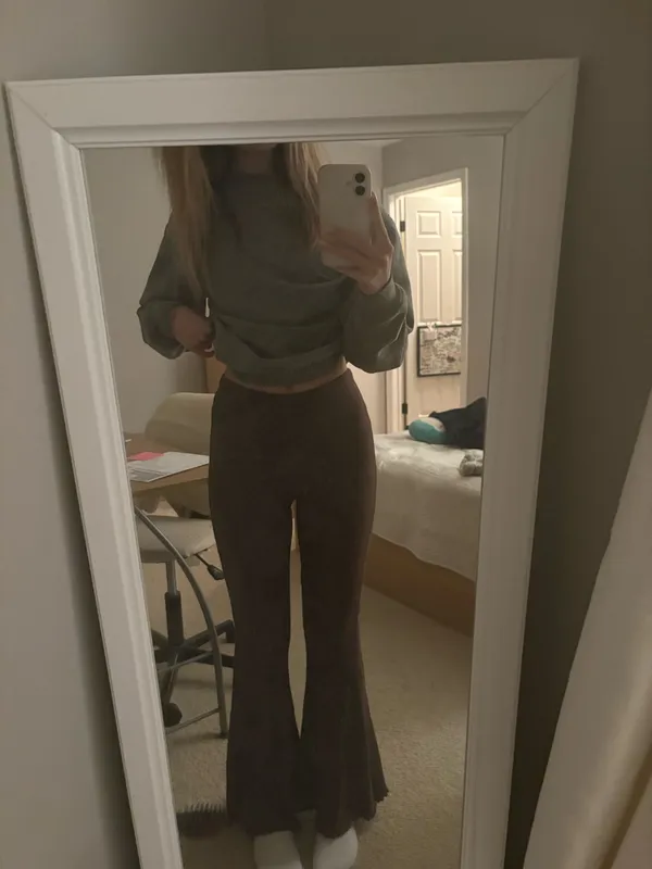 Aerie Flare Pants Ribbed - Image 2
