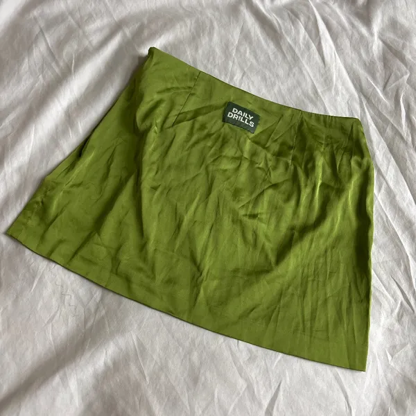 Daily Drills Lime Green Mini Skirt - Image 5