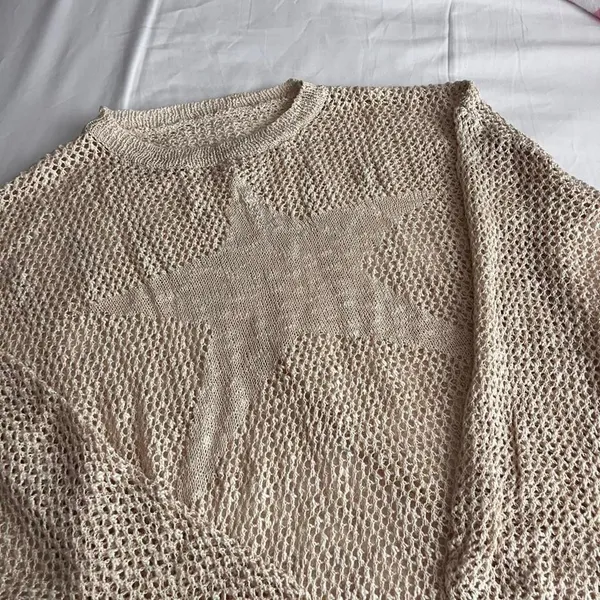 Shein Women's Cream and Tan Jumper - Image 6