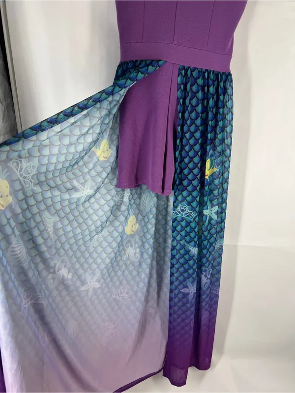 Disney Princess The Little Mermaid Ariel Chiffon Duster Romper NWT Size L - Image 4