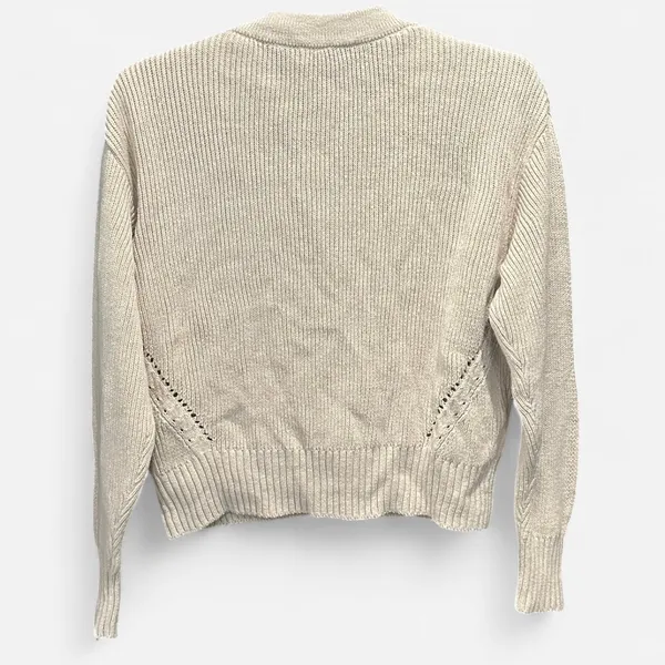Marine Layer Robin Crop Cardigan In Oatmeal XS - Image 9