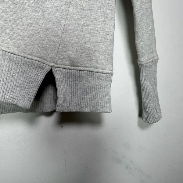 Athleta Womens Gray Cowl Neck Pullover Sweatshirt‎ Thumbholes Size S 8537 - Image 11