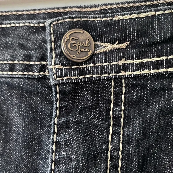 EARL JEAN Vintage Women’s Blue Denim Mini Skirt - Image 4