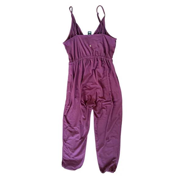 Spiritual Gangster Burgundy Red Sun Salutation Cami Jogger Jumpsuit Yoga Resort - Image 2