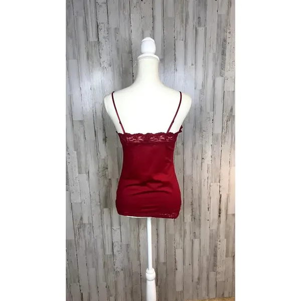 White House‎ Black Market Women’s Size Small Red Lace Camisole Tank Top - Image 6