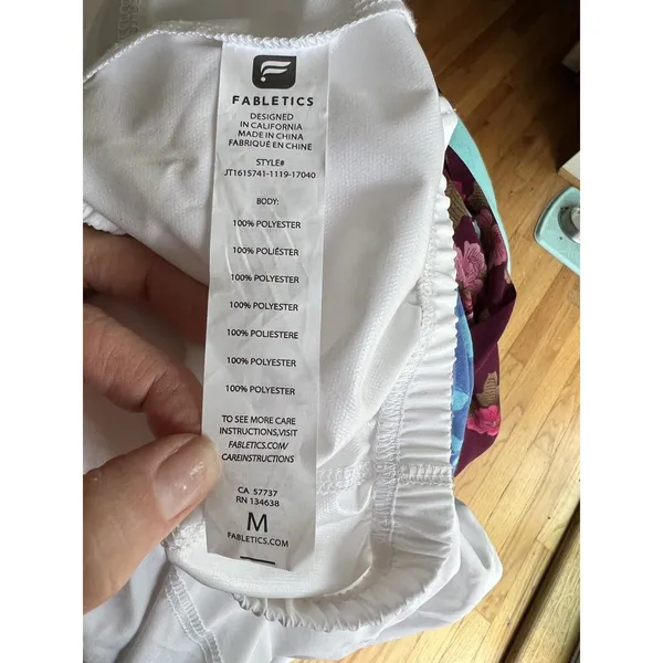 FABLETICS Medium White jacket bomber‎ womens athletic - Image 6