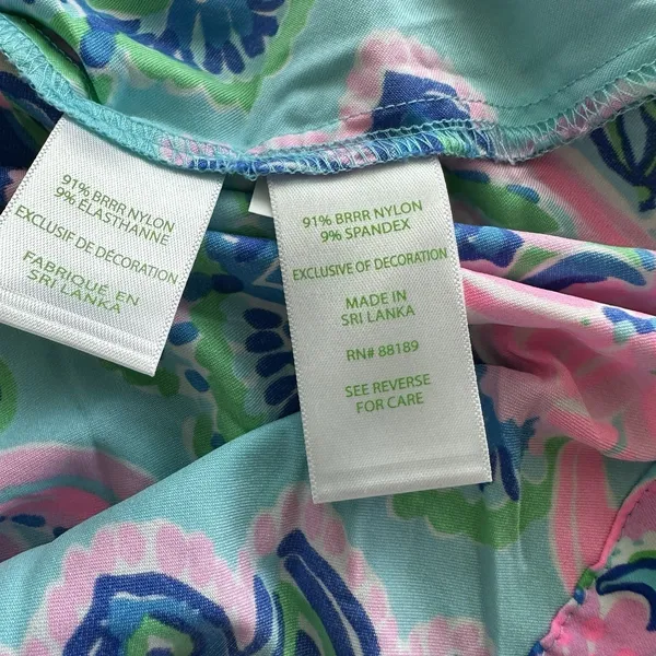 Lilly Pulitzer Chillylilly Seana Dress XS UPF50 Horizon Jungle Sunrise Oversized - Image 8