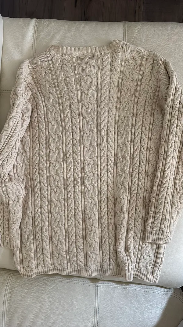 Vintage sweater White Size M - Image 4