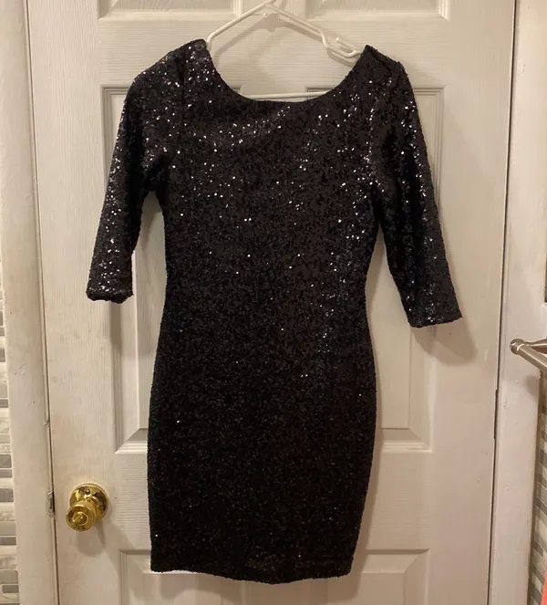Crystal Doll Sequin Mini Dress - Image 3