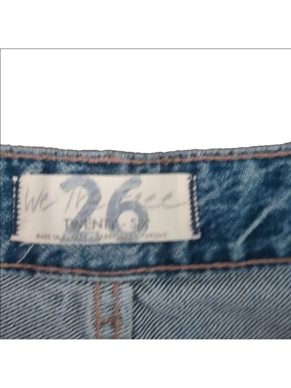 Free People Good Times Relaxed Distressed Cropped Jeans Size 26 - Image 5