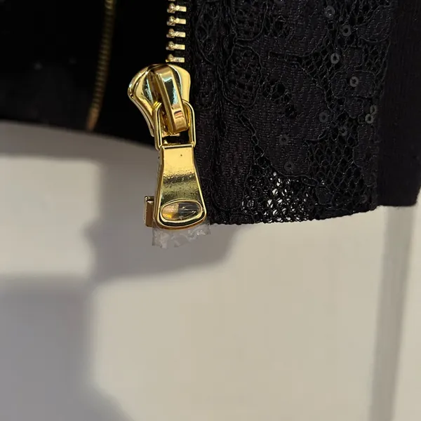 Lace Bomber, S Black - Image 5