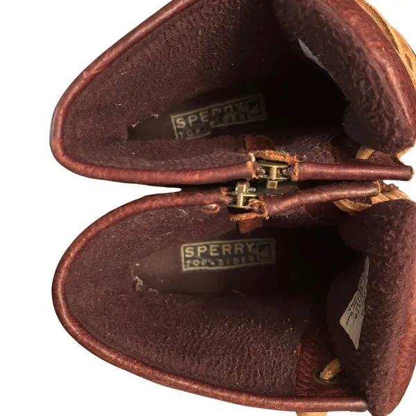 Sperry Top Sider Waterproof Duck Boot Women's Size‎ 7.5 Leather Rubber Brown - Image 5