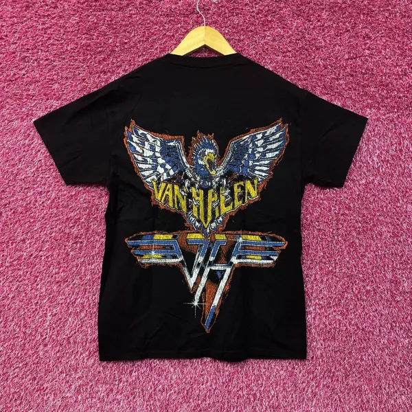 Van Halen Racing Black Graphic T-Shirt Small - Image 3
