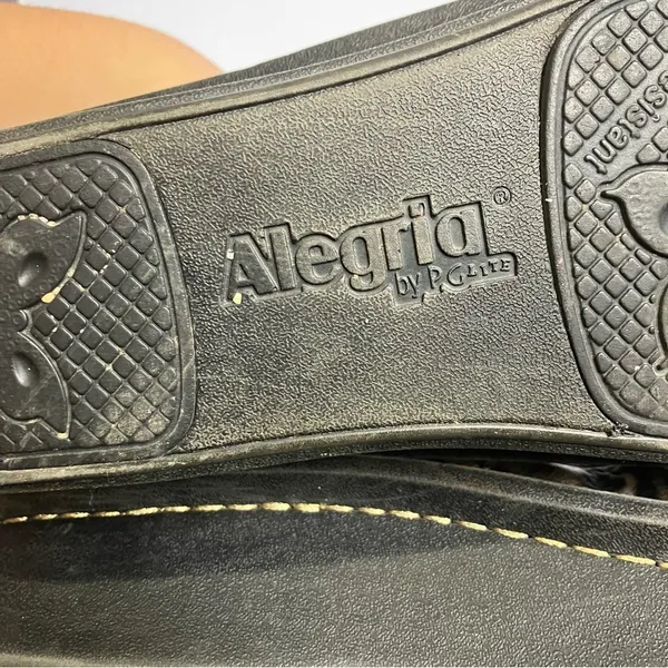 Alegria Paloma poker face‎ mary Jane comfort Shoes gold black size 37 - Image 6