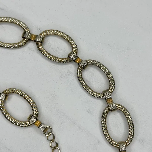 Chunky Textured Oval Link Gold Tone Chain Belt Large/XL (L/XL) ✨ - Image 4