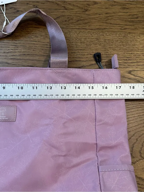 Esvan Pink Mauve Large Tote Bag Shoulder Purse Zip Top Multi Pocket NWT - Image 8