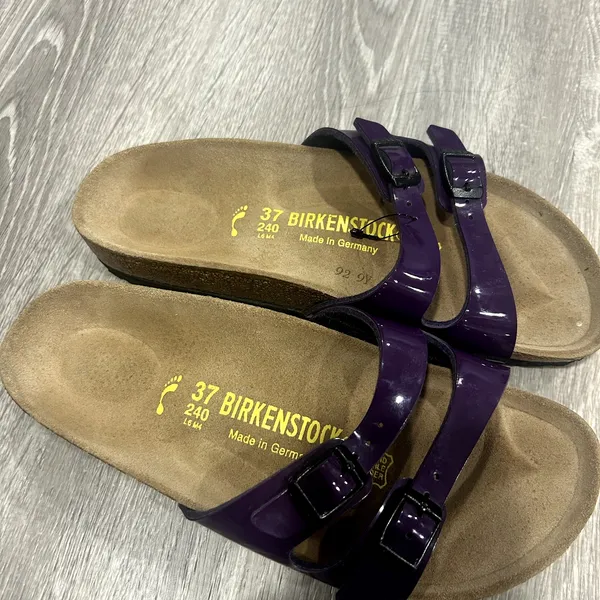 Birkenstock Ibiza Violet Strap Slip On Sandals Size 37 - Image 2