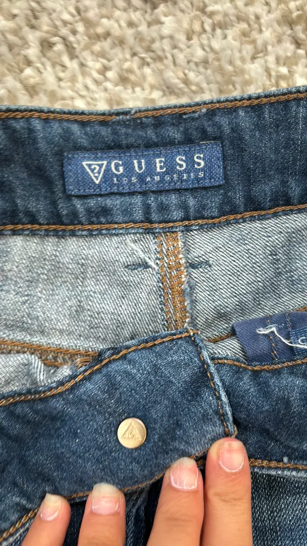 Guess Studded Jean Shorts - Image 6