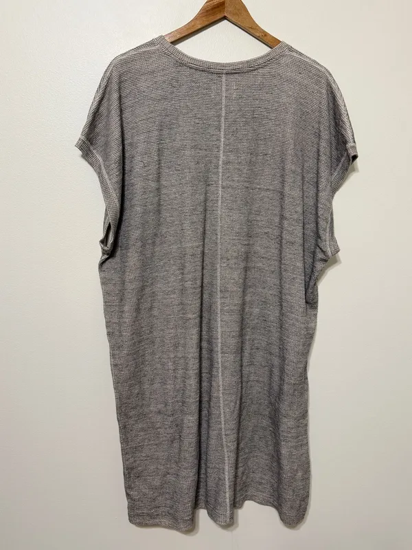 Billy Reid Women’s Cotton Knit Dress Size Large Gray Waffle Texture - Image 7
