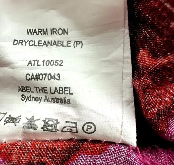 Anthro Abel the Label Reign Maxi Dress Floral Smocked Tiered Red Purple S - Image 6
